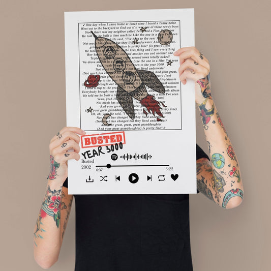 Busted - Year 3000 lyrics Prints - 98types
