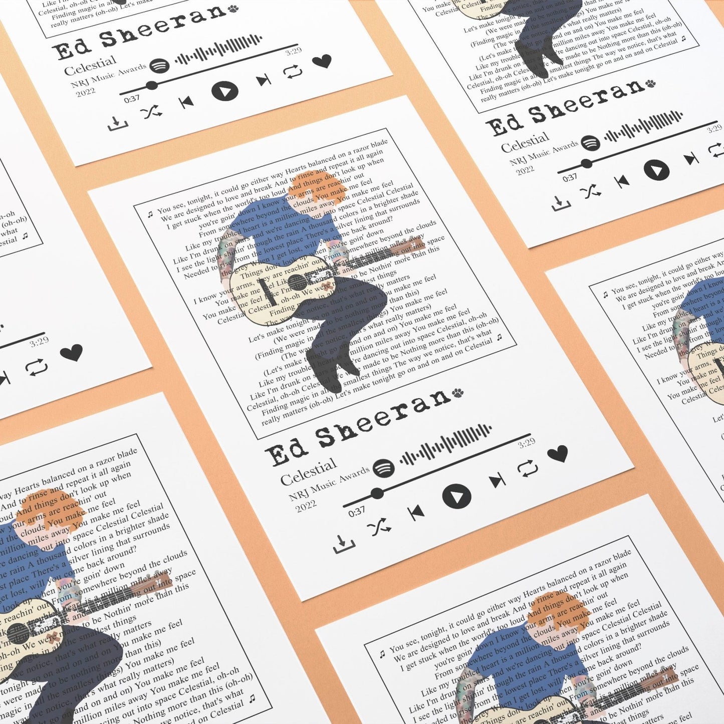 Ed Sheeran - Celestial Prints - 98types