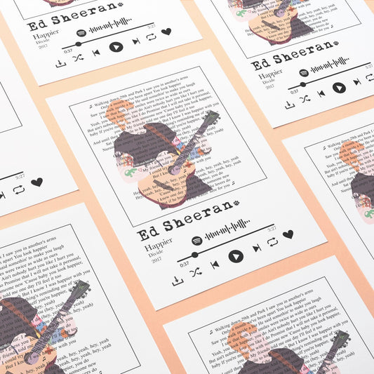 Ed Sheeran - Happier Prints - 98types