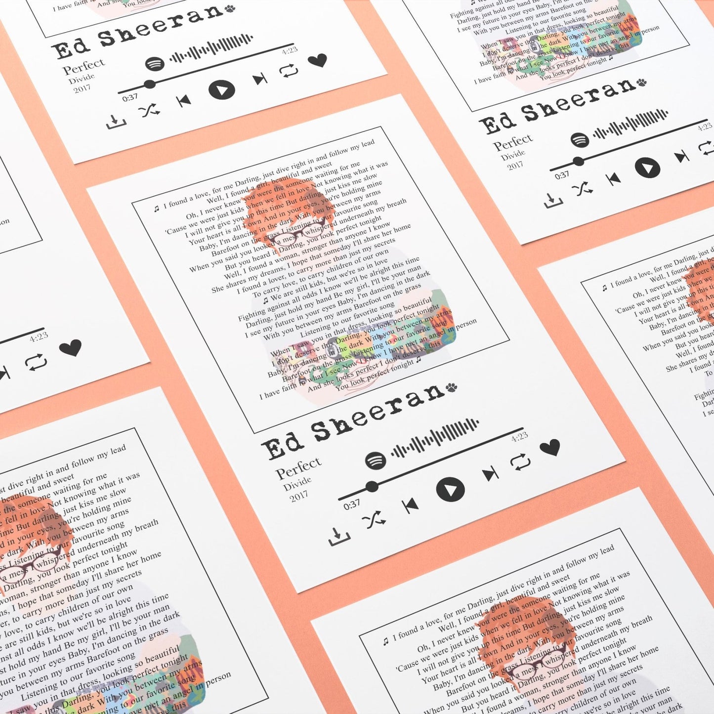 Ed Sheeran - Perfect Prints - 98types