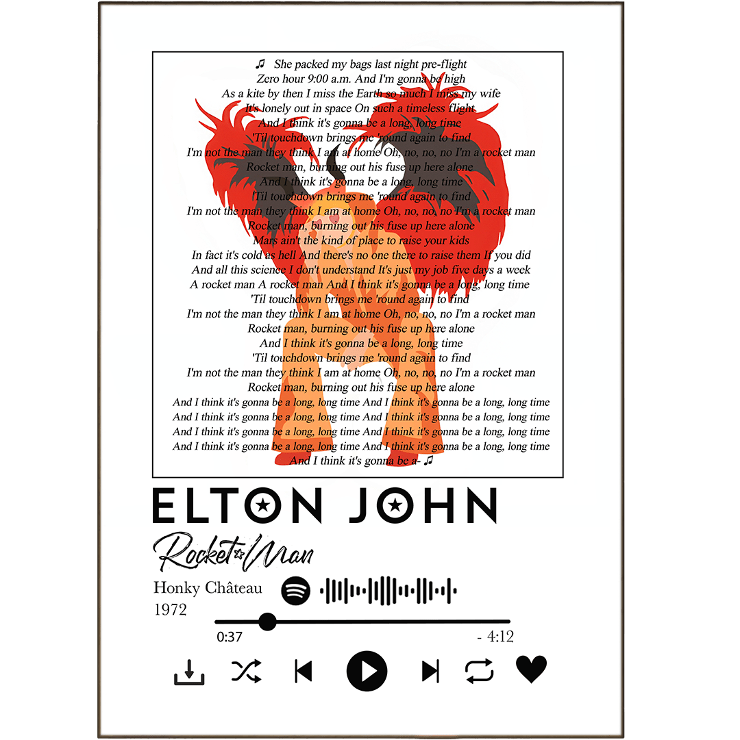 Elton John - Rocket Man Prints - 98types