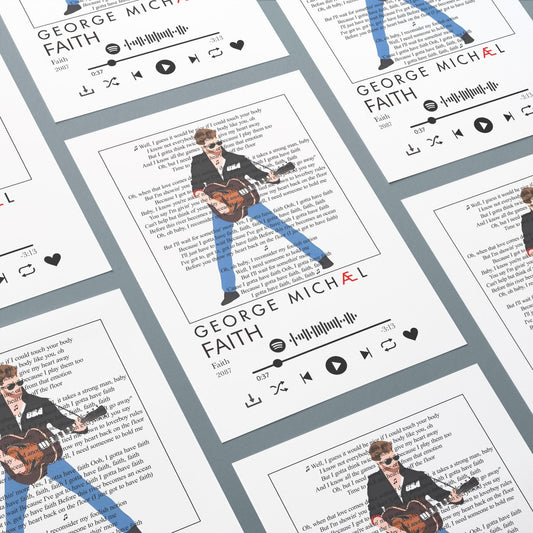 George Michael - Faith Prints - 98types