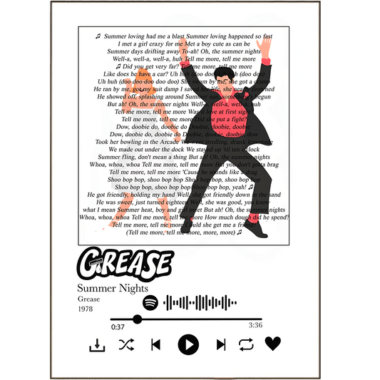 Grease - Summer Nights Prints - 98types