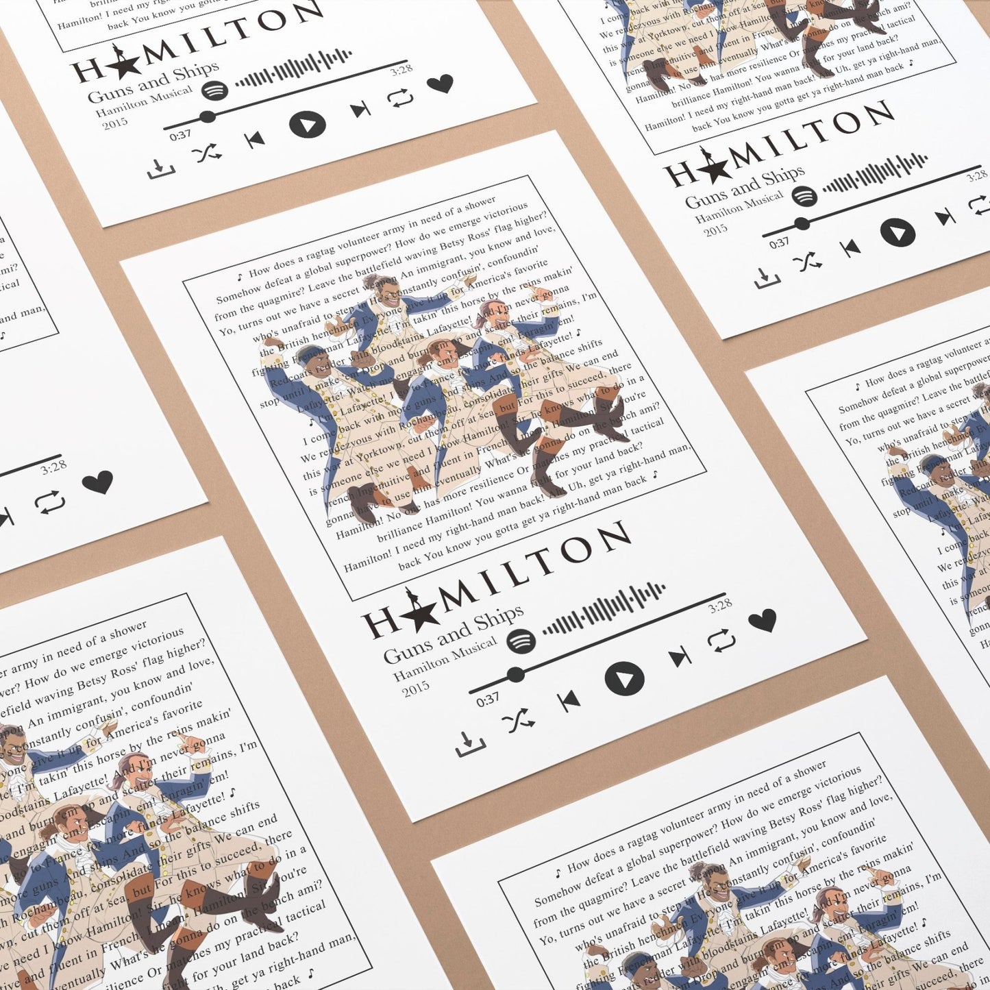 Hamilton - Guns and Ships Prints - 98types