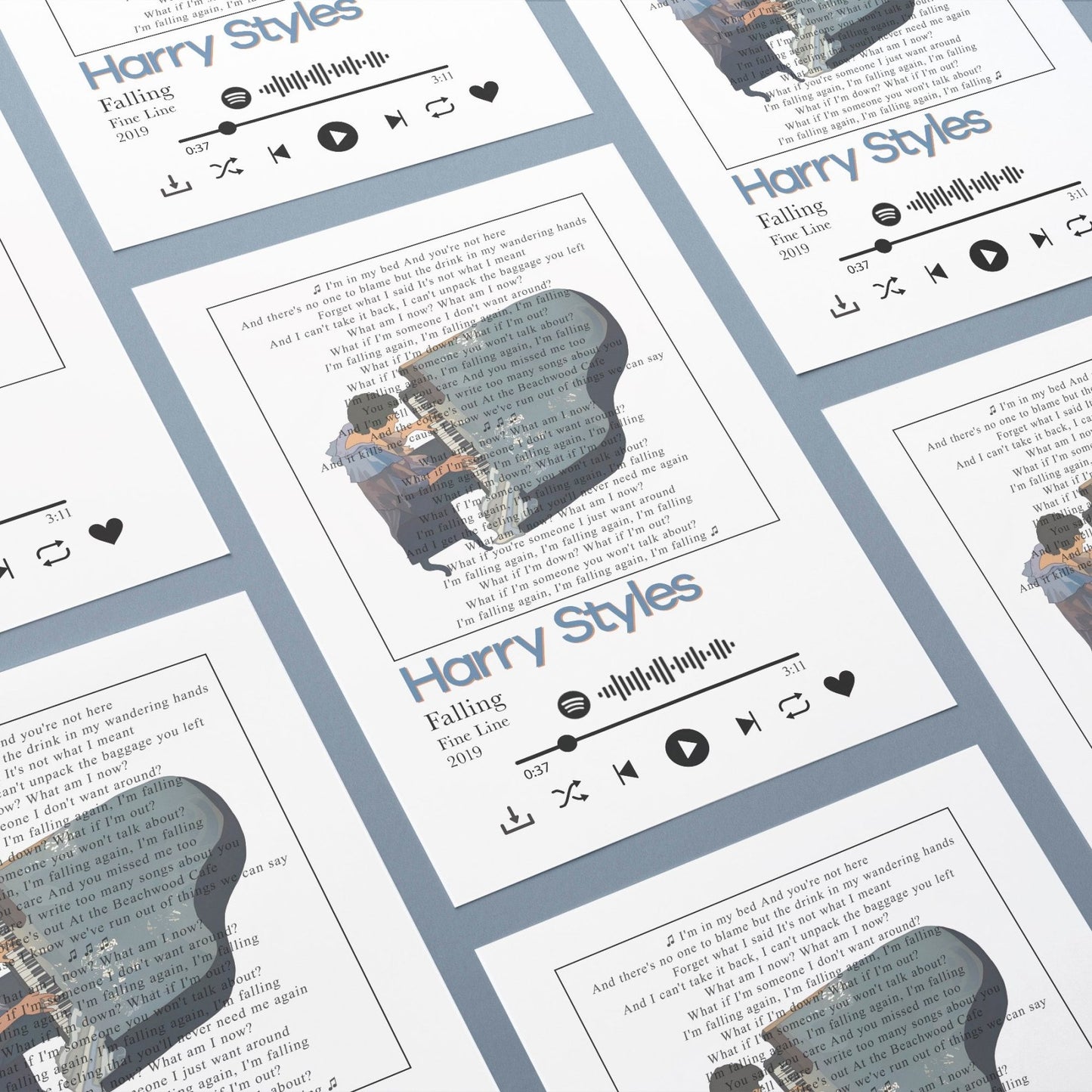 Harry Styles - Falling Lyrics Prints - 98types