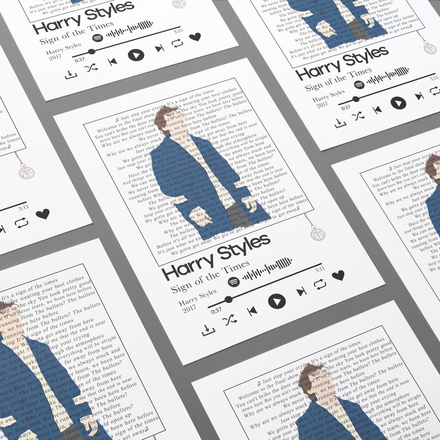 Harry Styles - Sign of the time Lyrics Prints - 98types