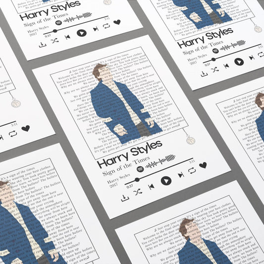 Harry Styles - Sign of the time Lyrics Prints - 98types