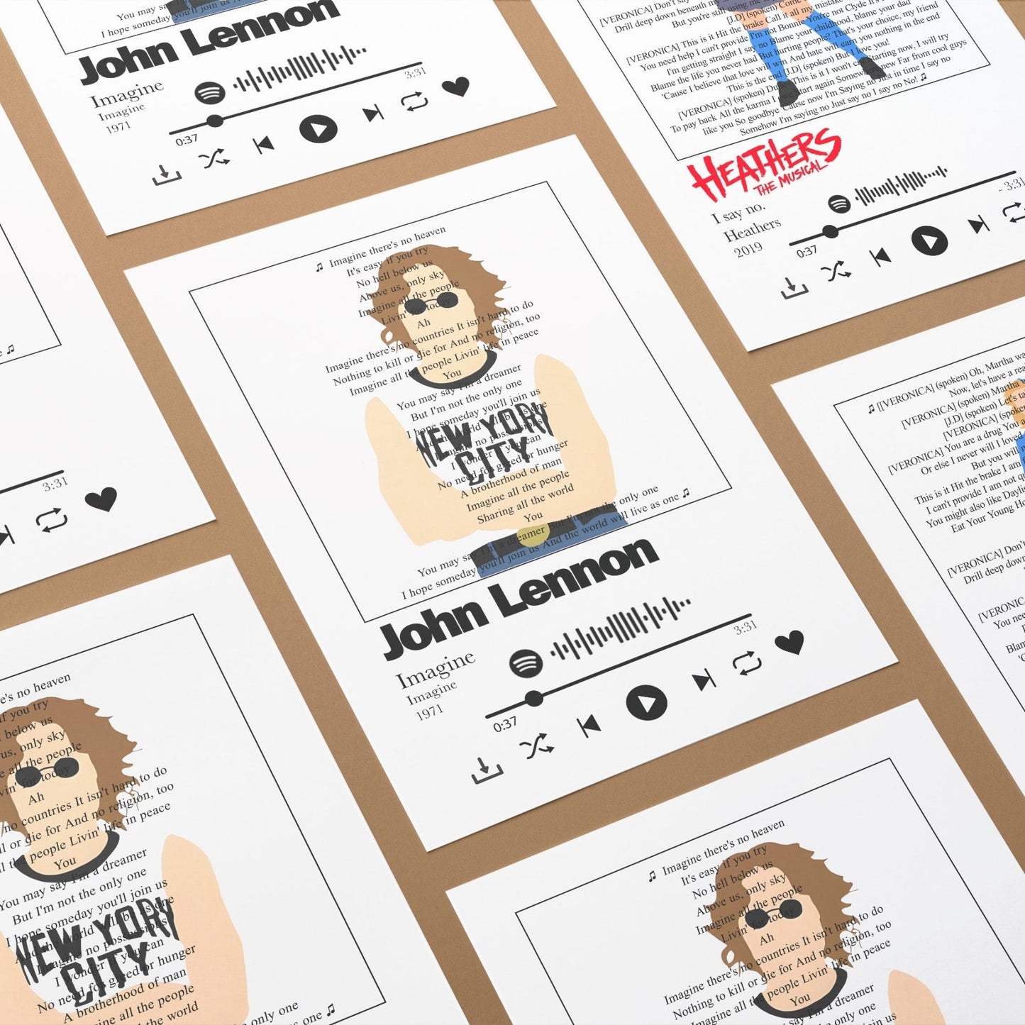 John Lennon - Imagine Prints - 98types