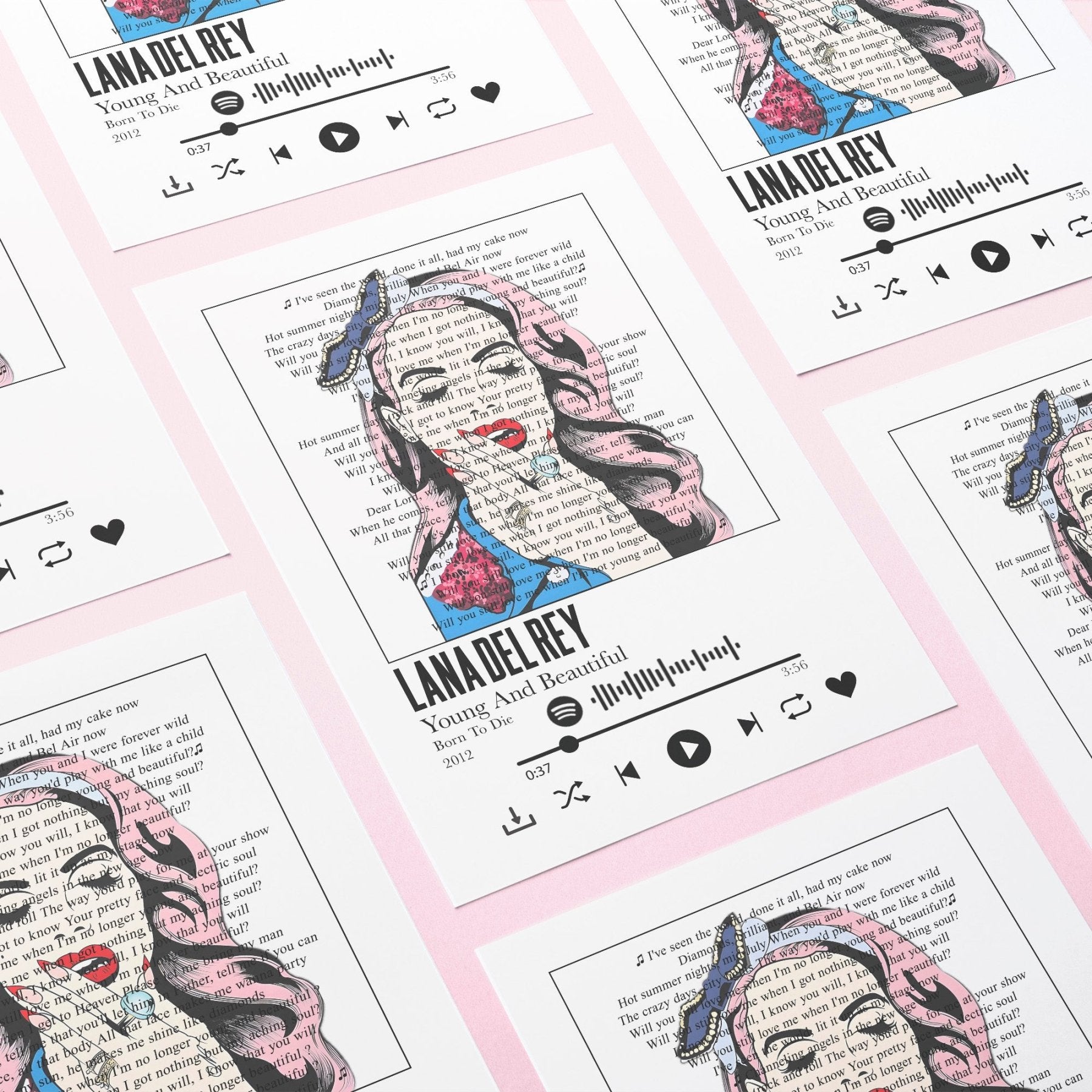 Lana del Rey - Young And Beautiful Prints - 98types