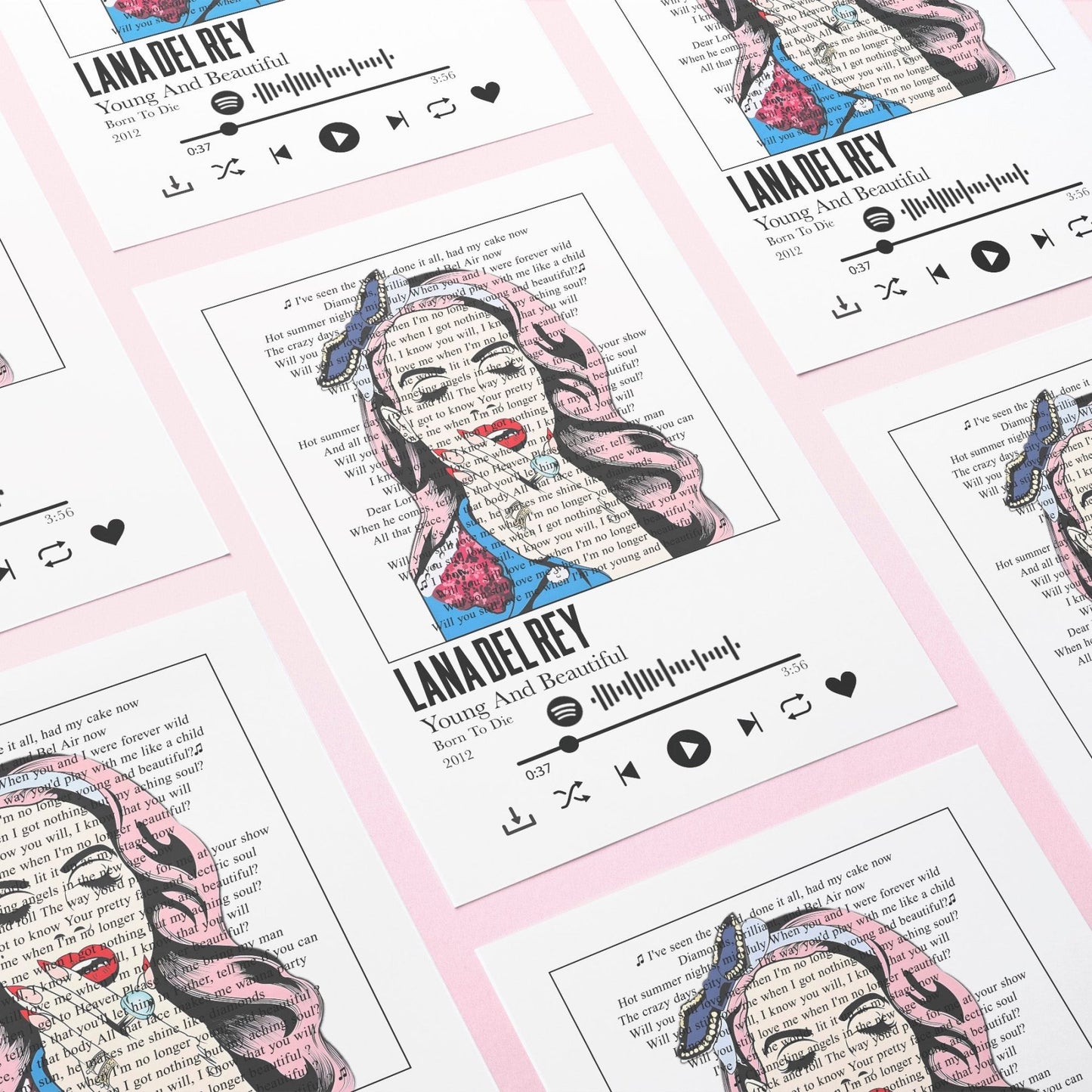 Lana del Rey - Young And Beautiful Prints - 98types