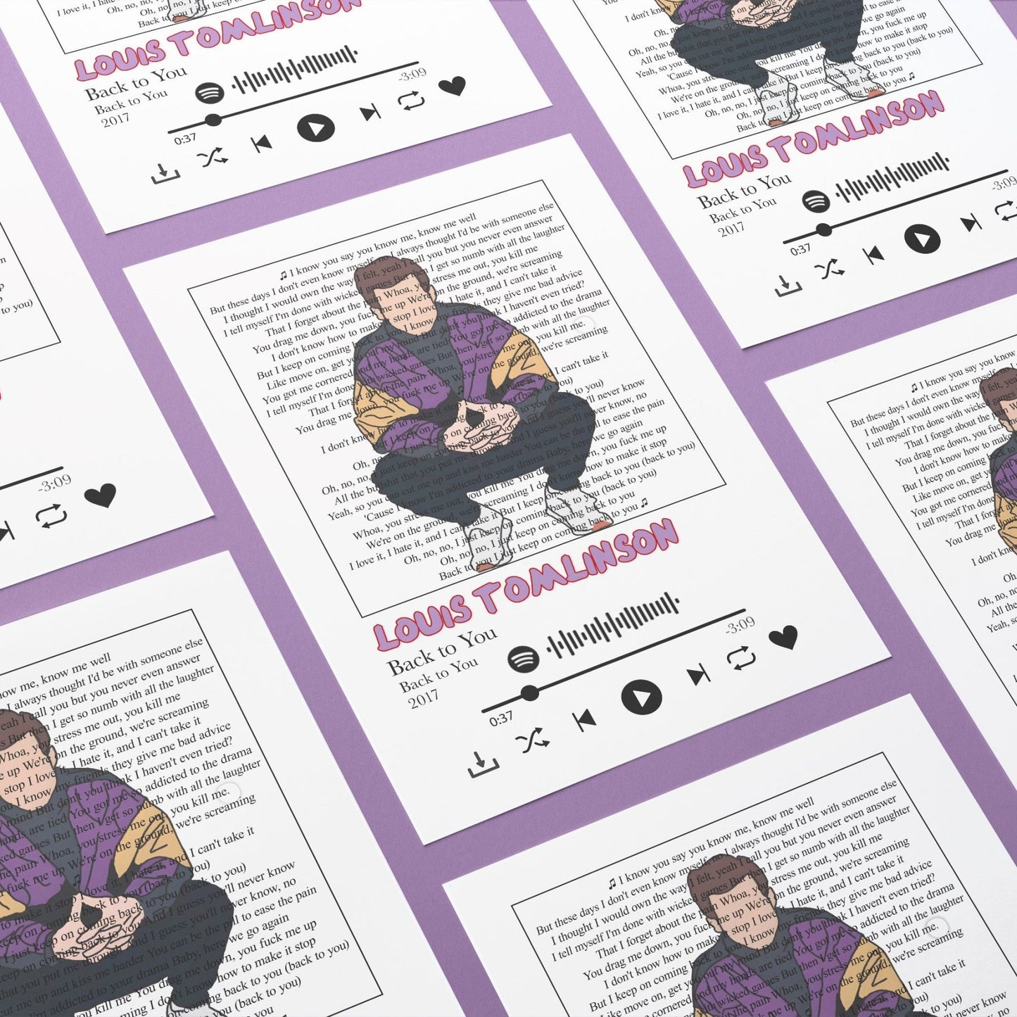 Louis Tomlinson - Back to You Prints - 98types
