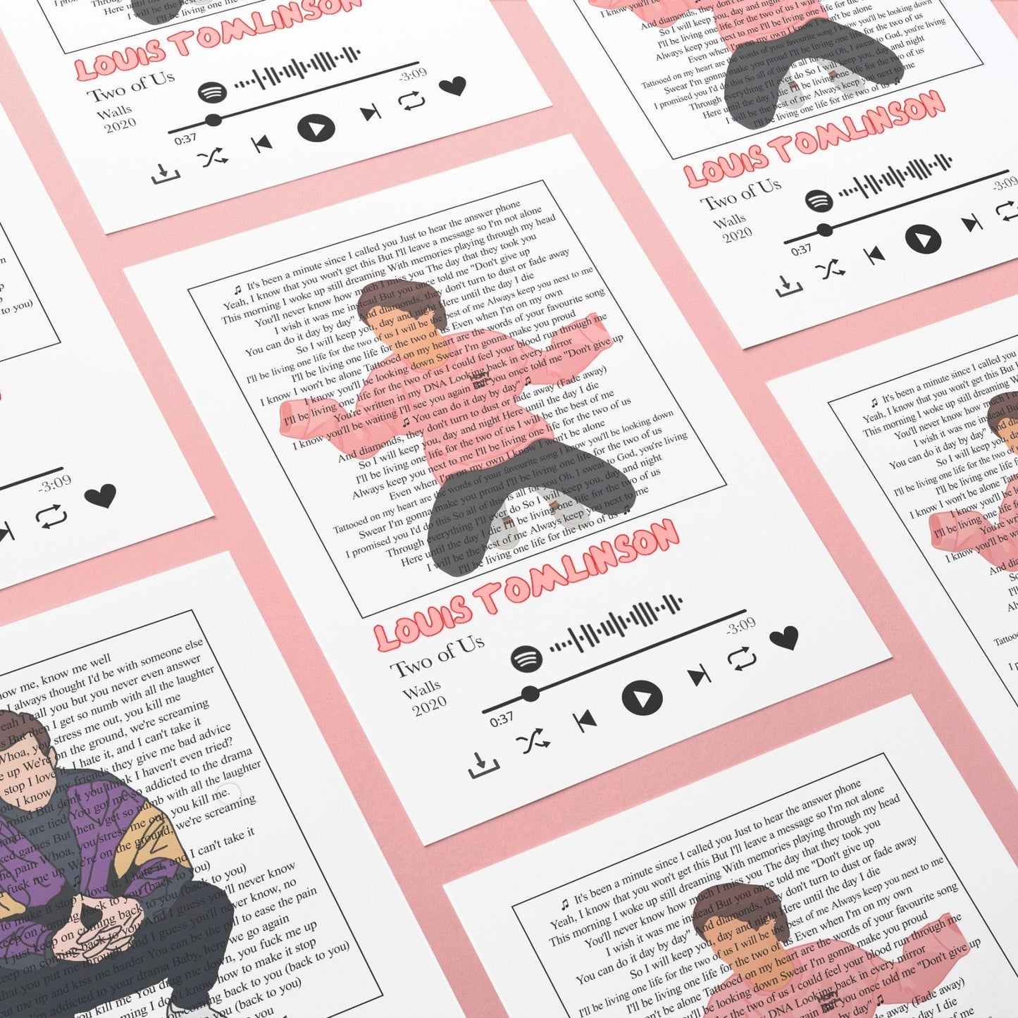 Louis Tomlinson - Two of Us Prints - 98types