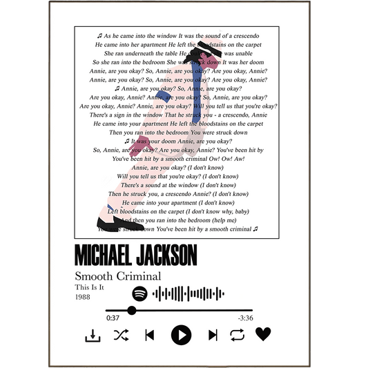 Michael Jackson - Smooth Criminal Prints - 98types
