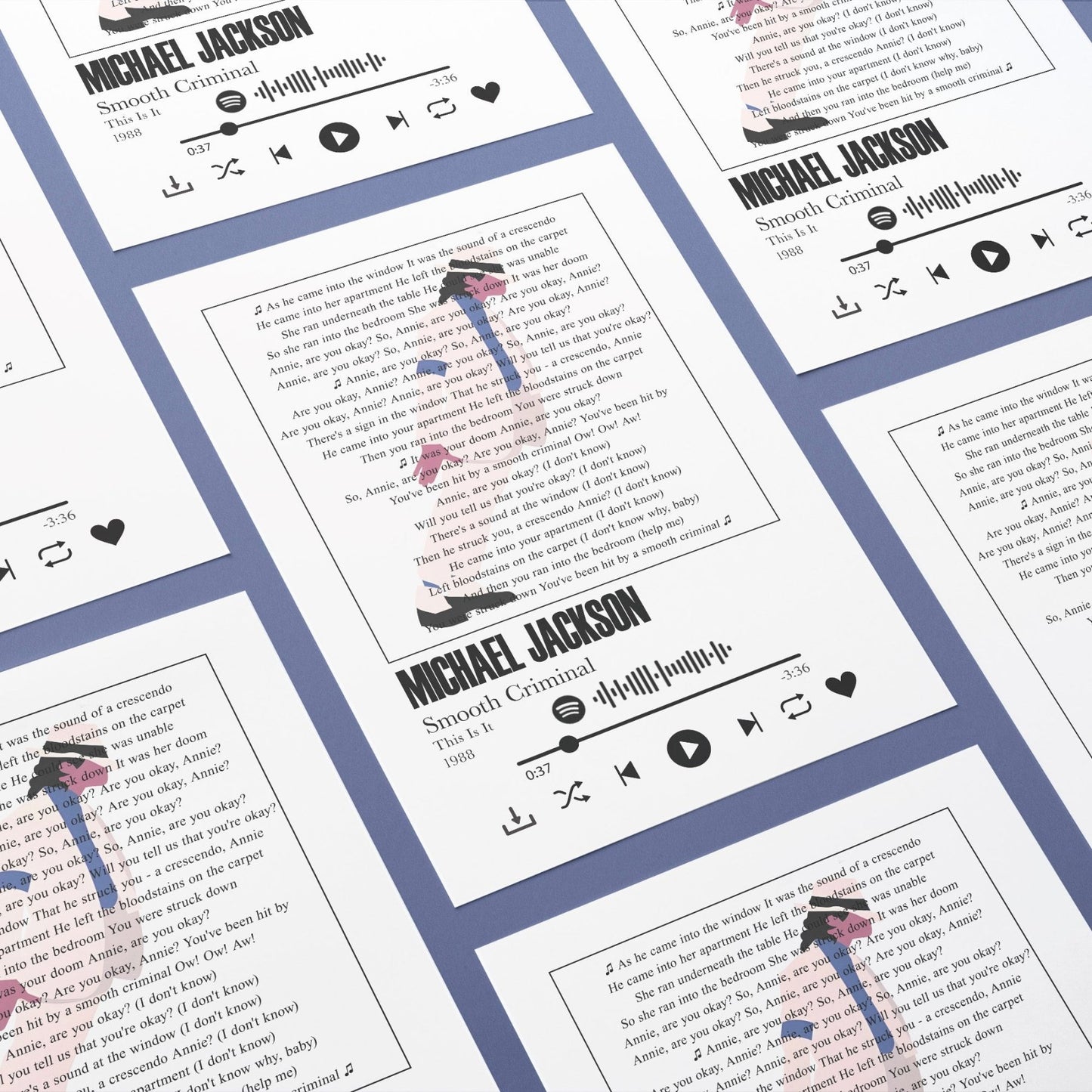 Michael Jackson - Smooth Criminal Prints - 98types