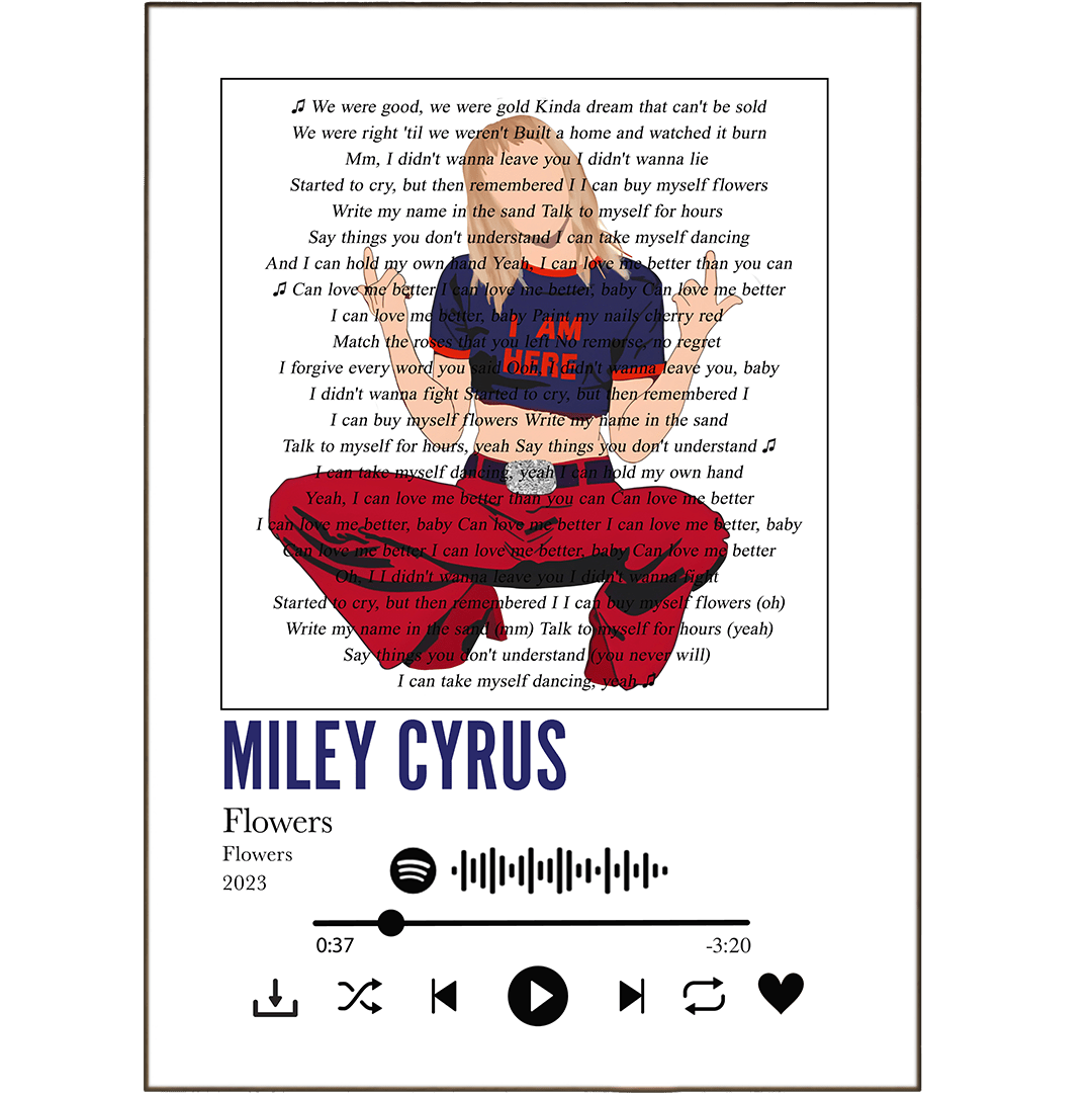 Miley Cyrus - Flowers Prints - 98types