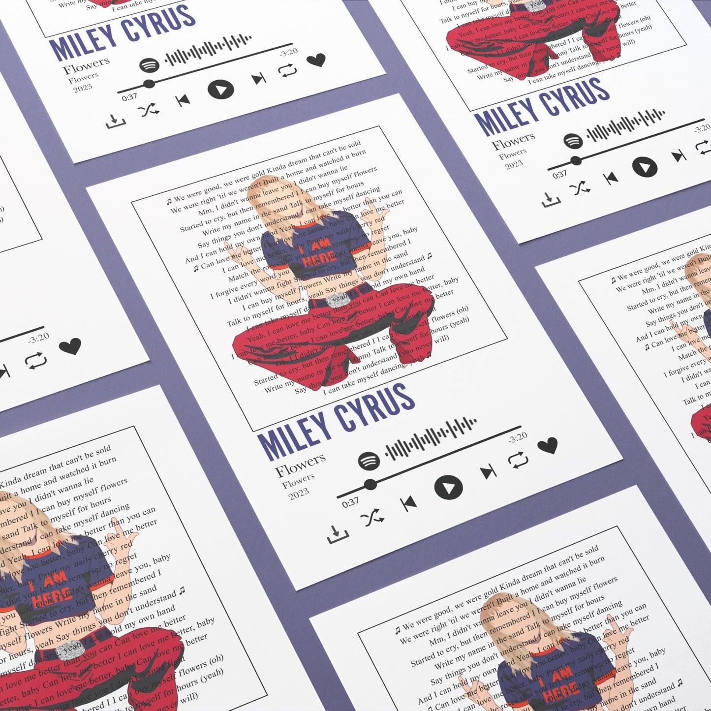 Miley Cyrus - Flowers Prints - 98types