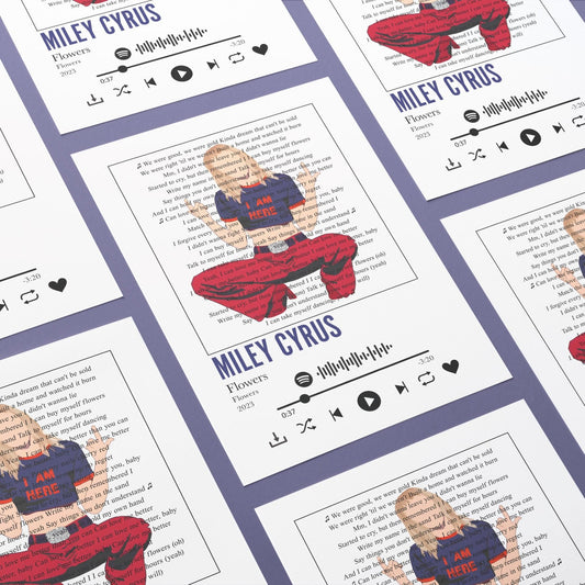 Miley Cyrus - Flowers Prints - 98types