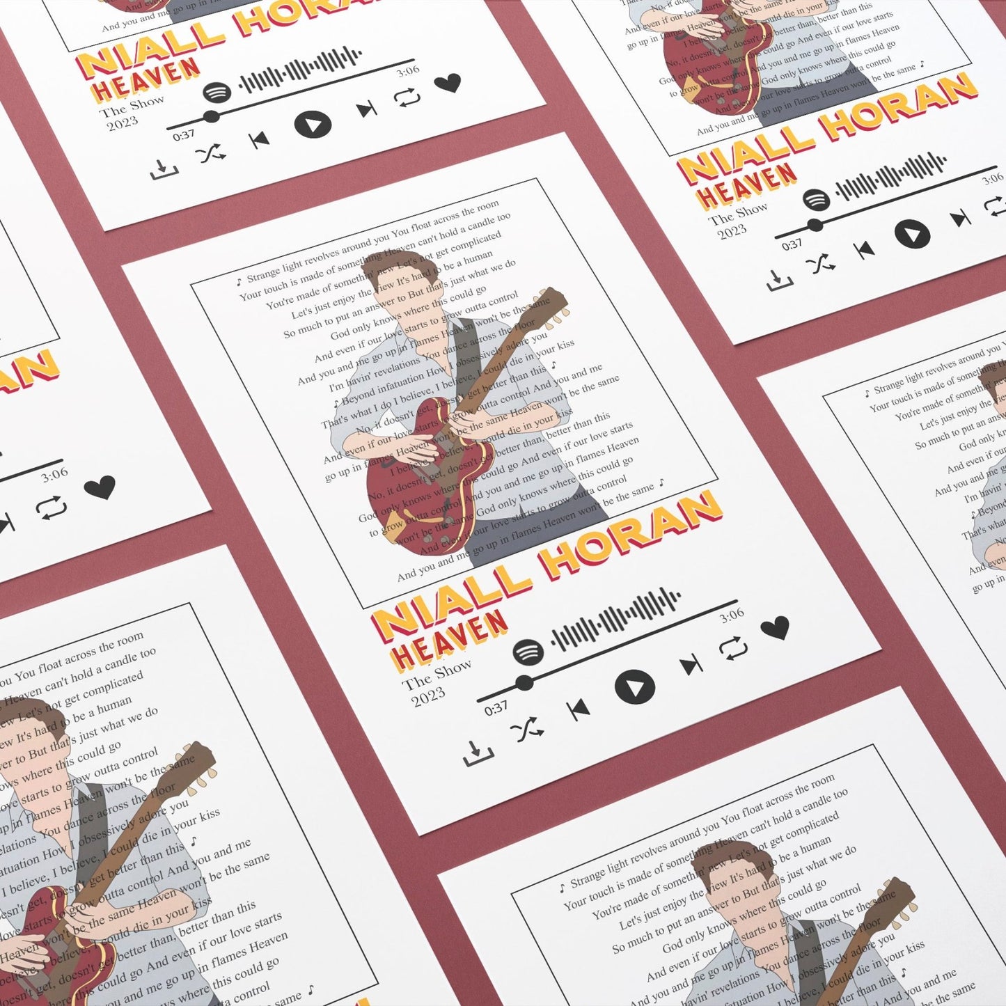 Niall Horan - Heaven Prints - 98types