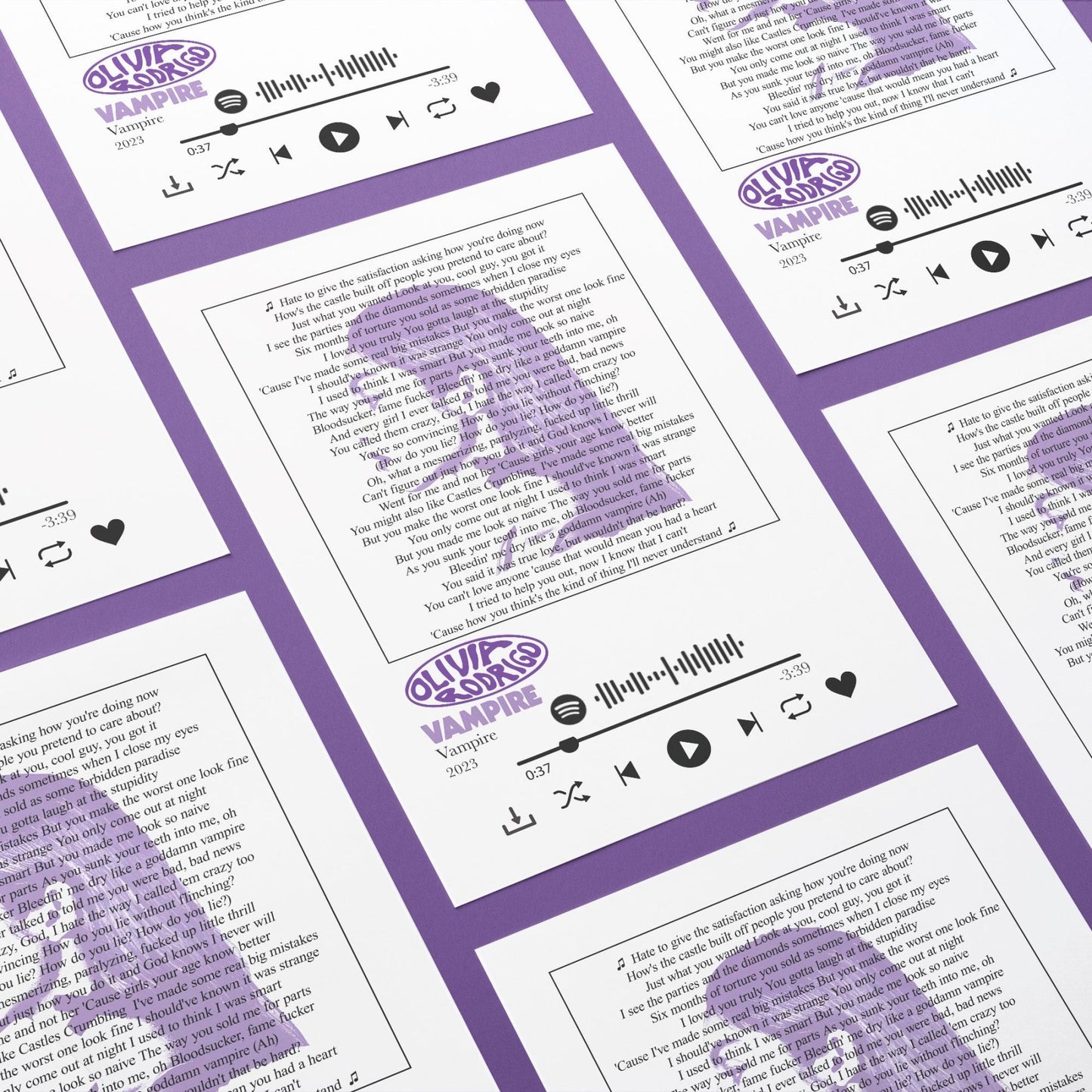 Olivia Rodrigo - Vampire Prints - 98types