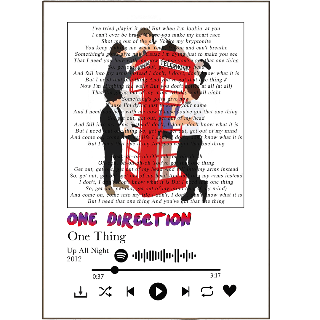 One Direction - One Thing Prints - 98types