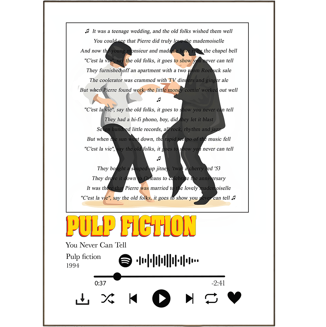 Pulp Fiction - You Never Can Tell Prints - 98types