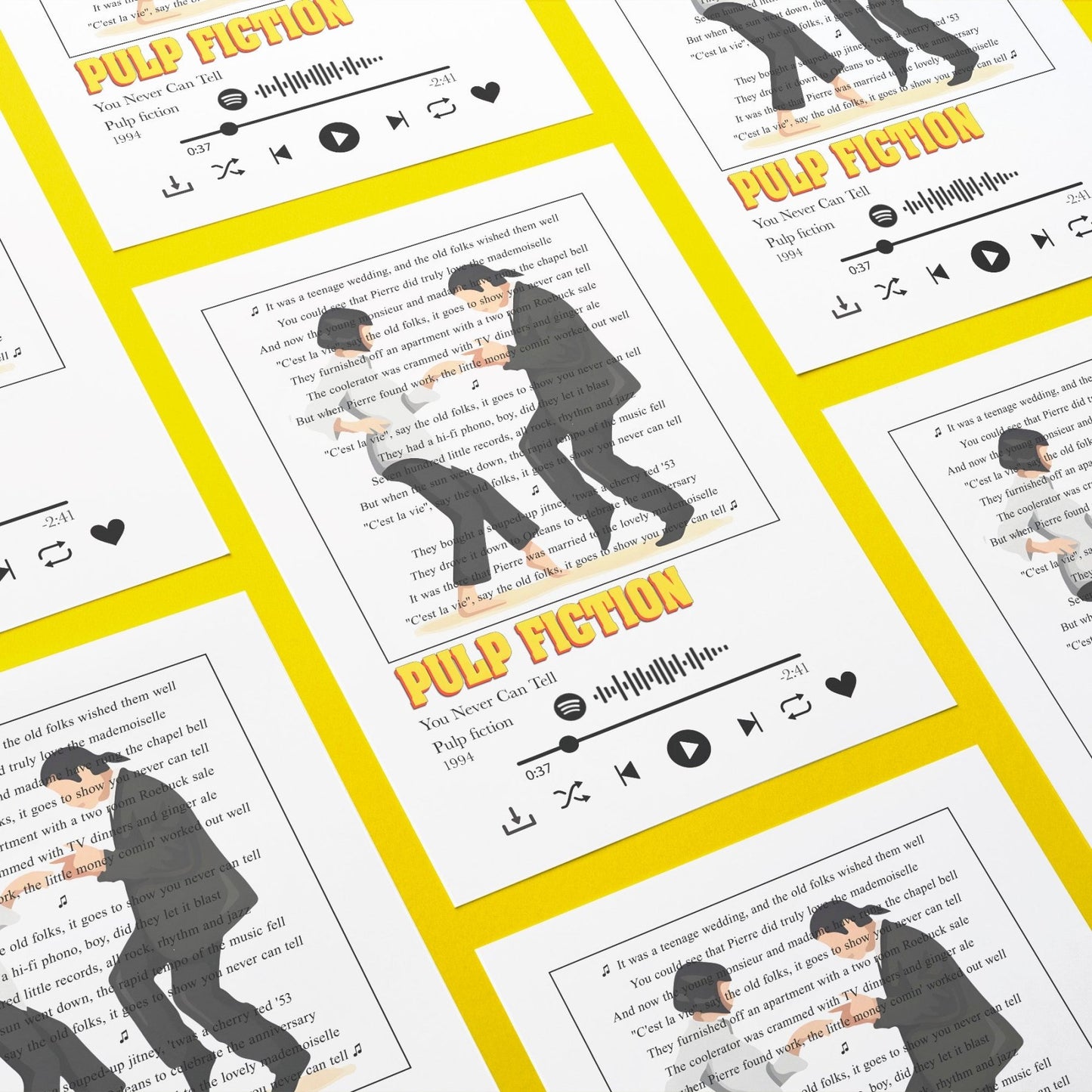 Pulp Fiction - You Never Can Tell Prints - 98types