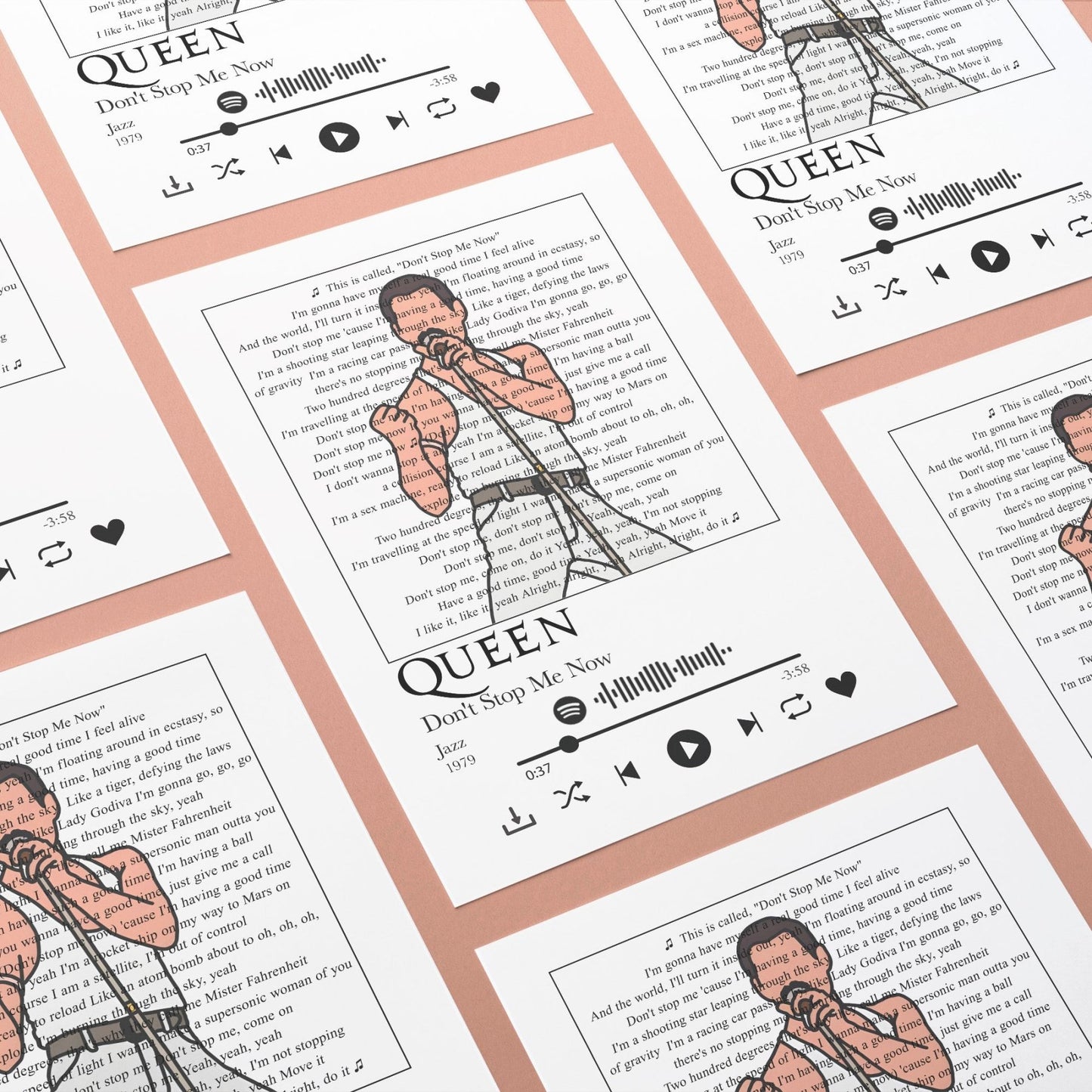 Queen - Don't Stop Me Now Prints - 98types