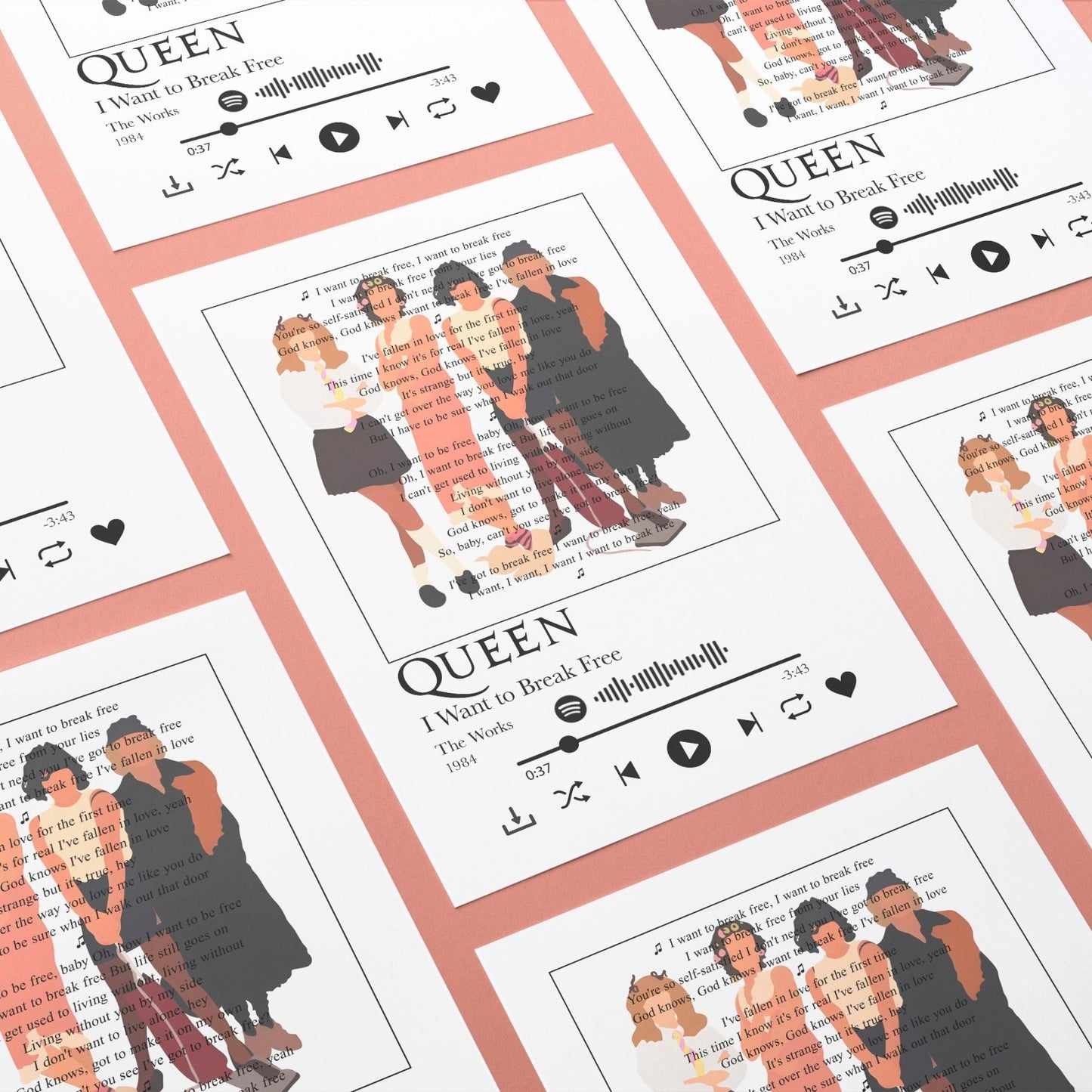 Queen - I Want to Break Free Prints - 98types