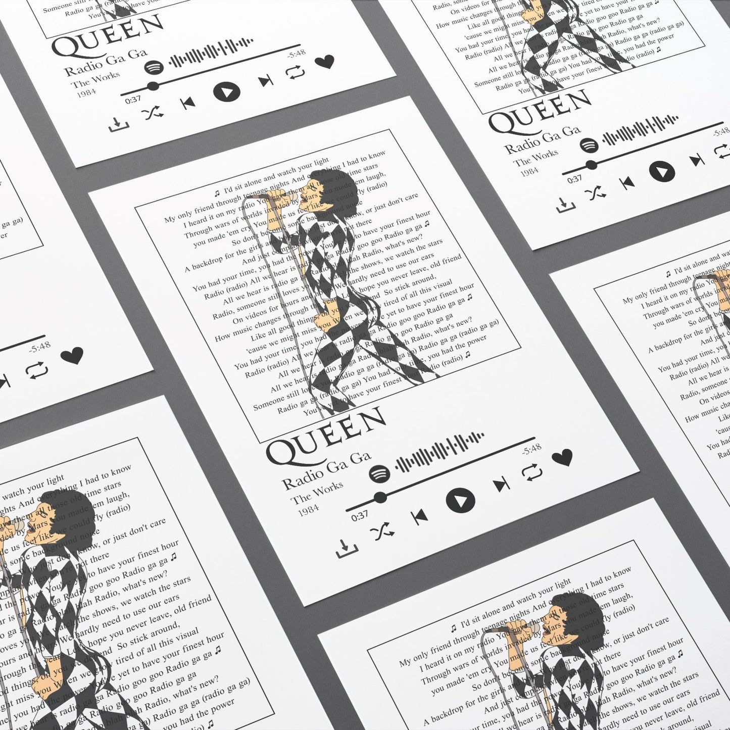 Queen - Radio Ga Ga Prints - 98types