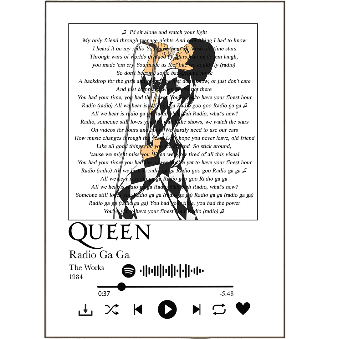 Queen - Radio Ga Ga Prints - 98types