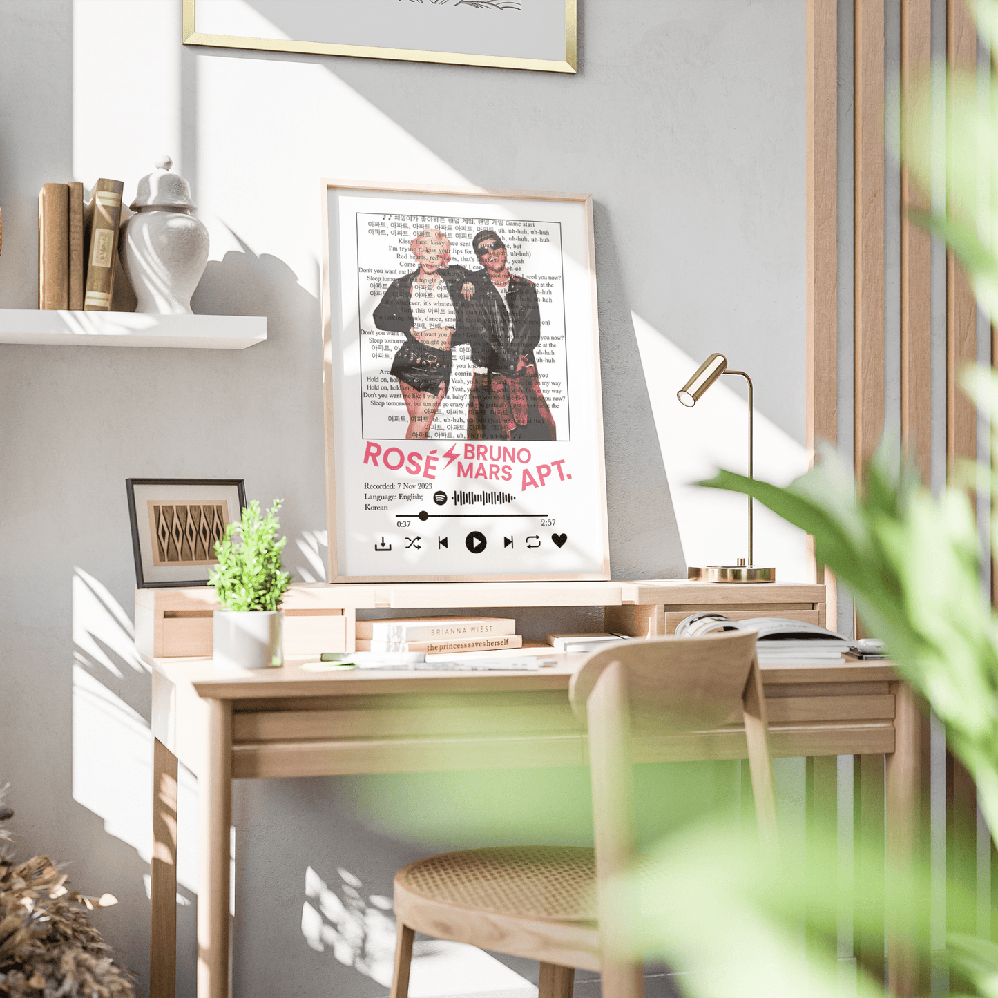 Rosé & Bruno Mars APT lyrics Prints - 98types