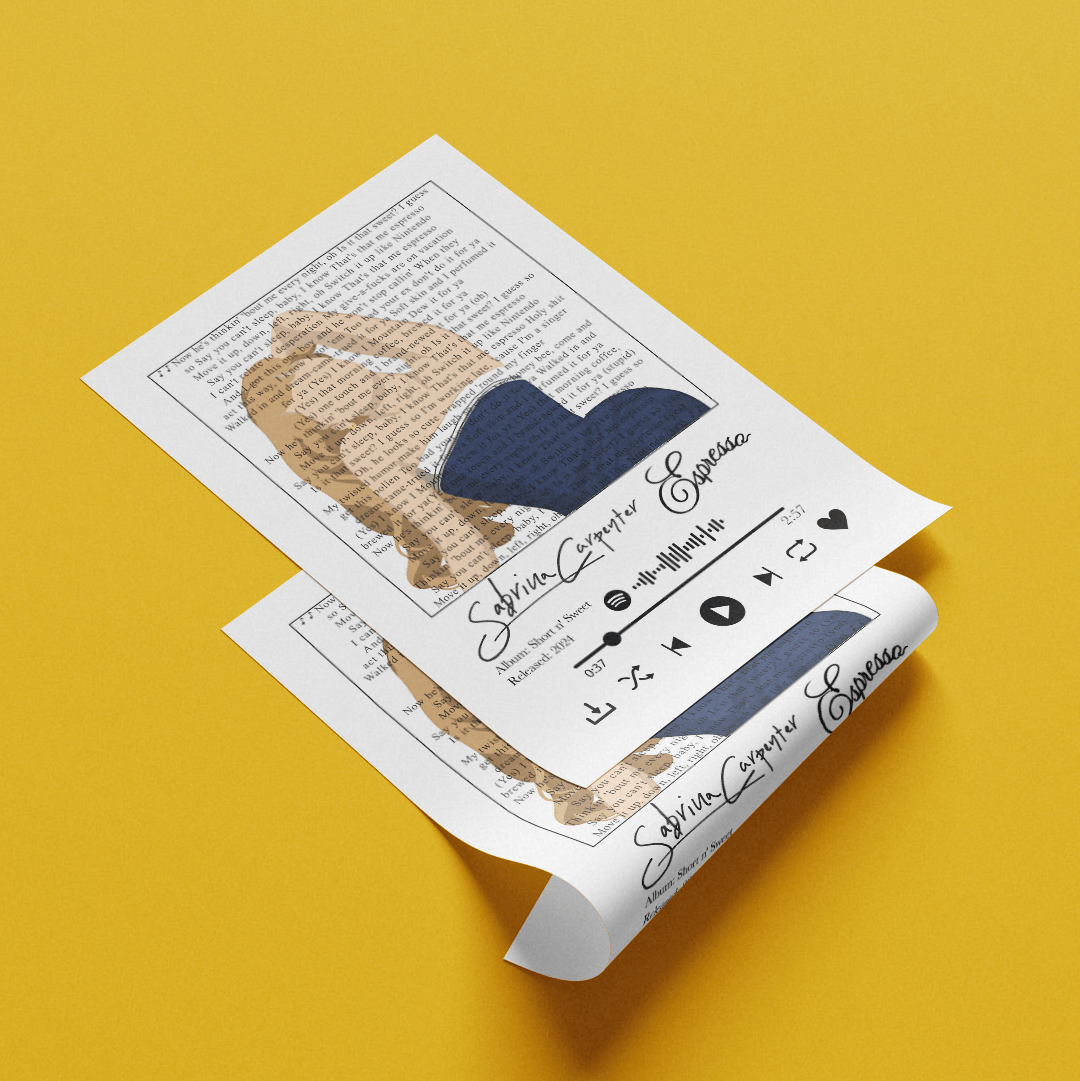 Sabrina Carpenter - Espresso lyrics Prints - 98types