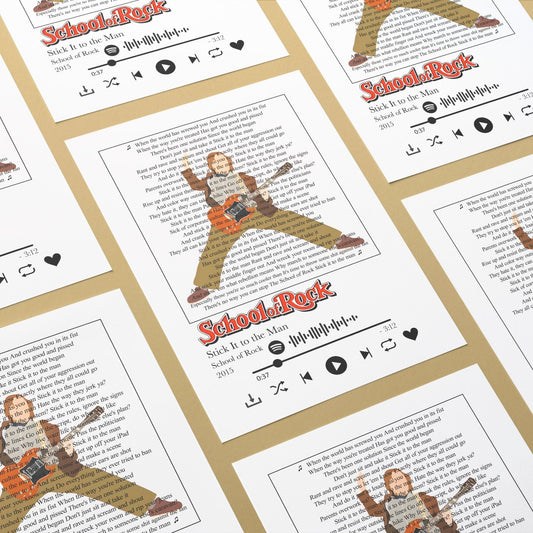 School of Rock - Stick It To The Man Prints - 98types