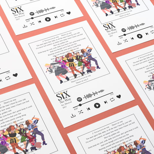 Six Musical - No way Prints - 98types