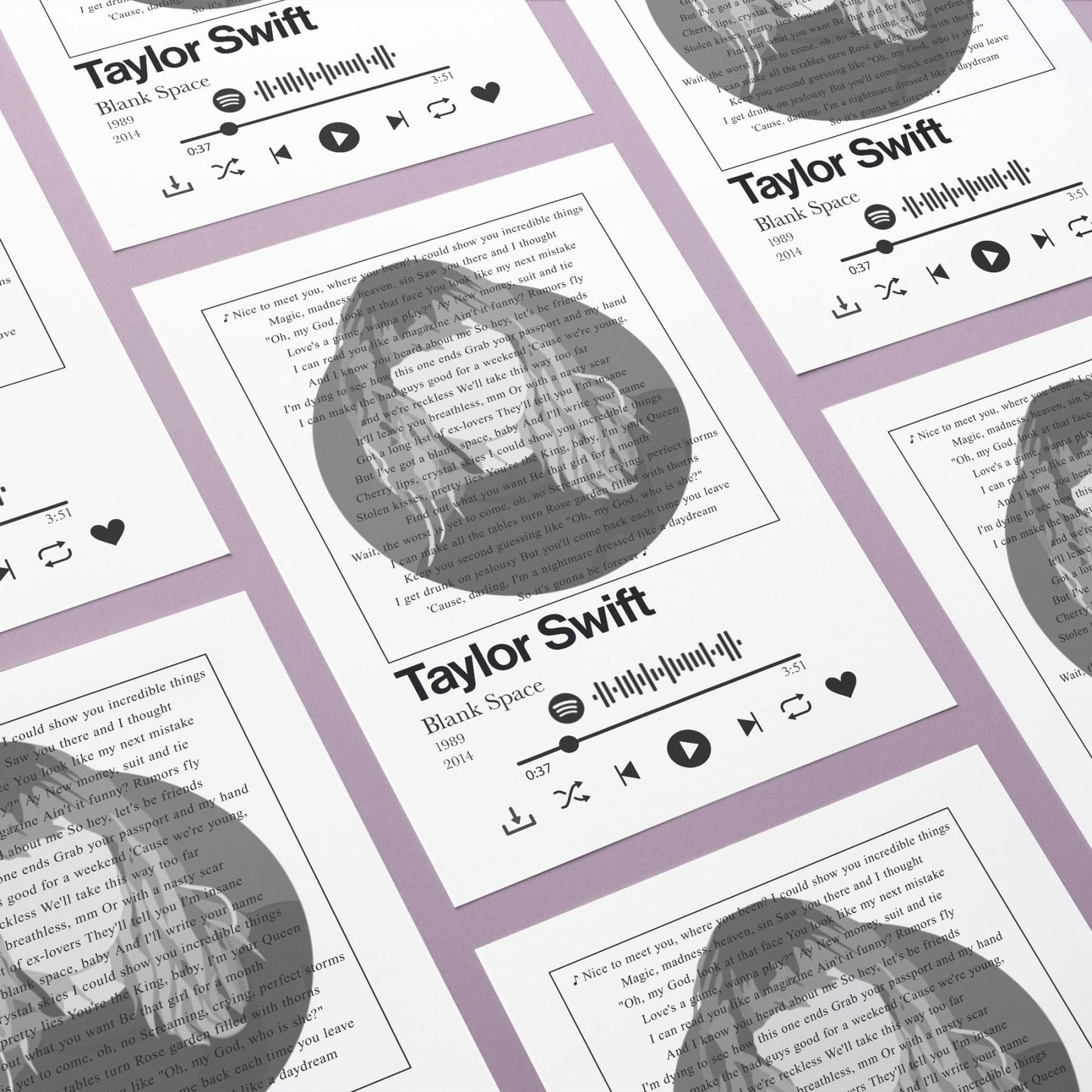 Taylor Swift - Blank Space Prints - 98types