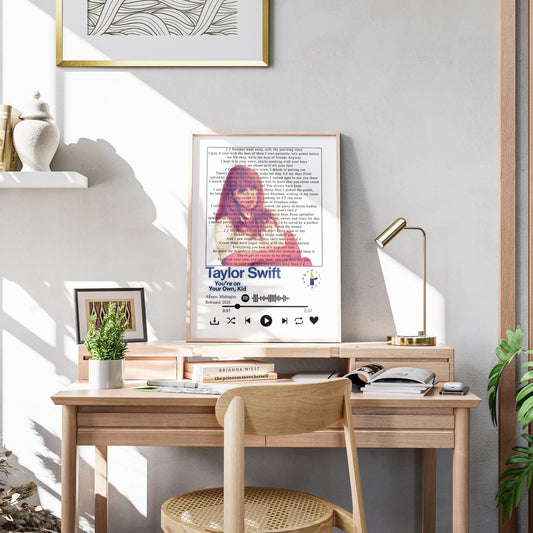 Taylor Swift - You're on your own kid Lyrics Prints - 98types