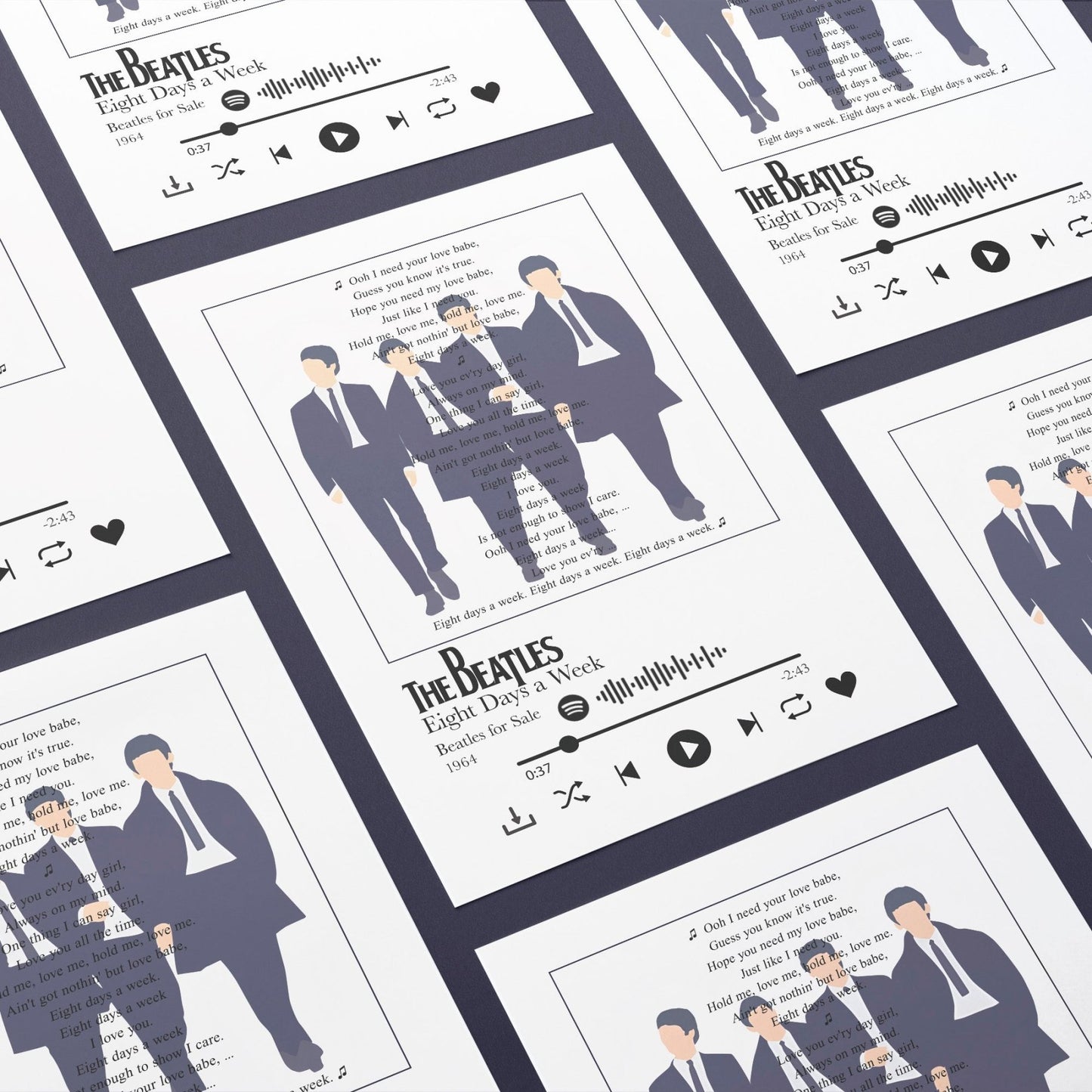 The Beatles - Eight Days a Week Prints - 98types
