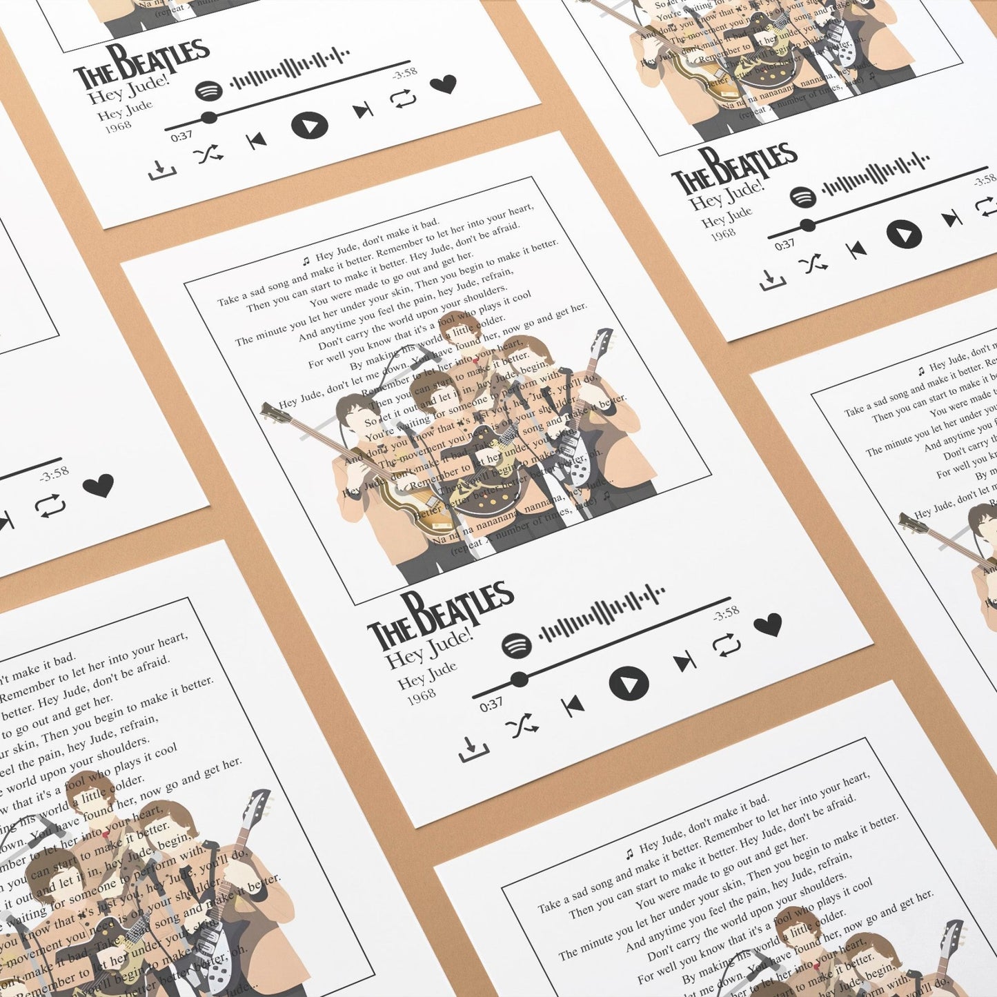 The Beatles - Hey Jude Prints - 98types