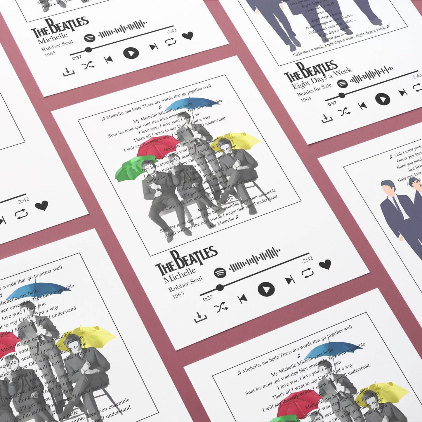 The Beatles - Michelle Prints - 98types