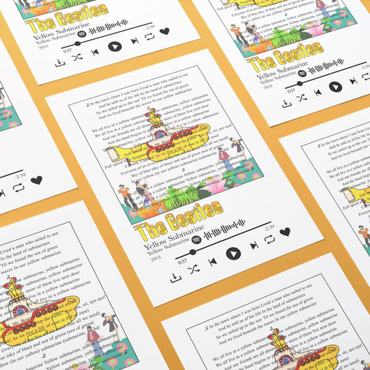 The Beatles - Yellow Submarine Prints - 98types
