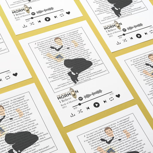 The Book of Mormon- I Believe Prints - 98types