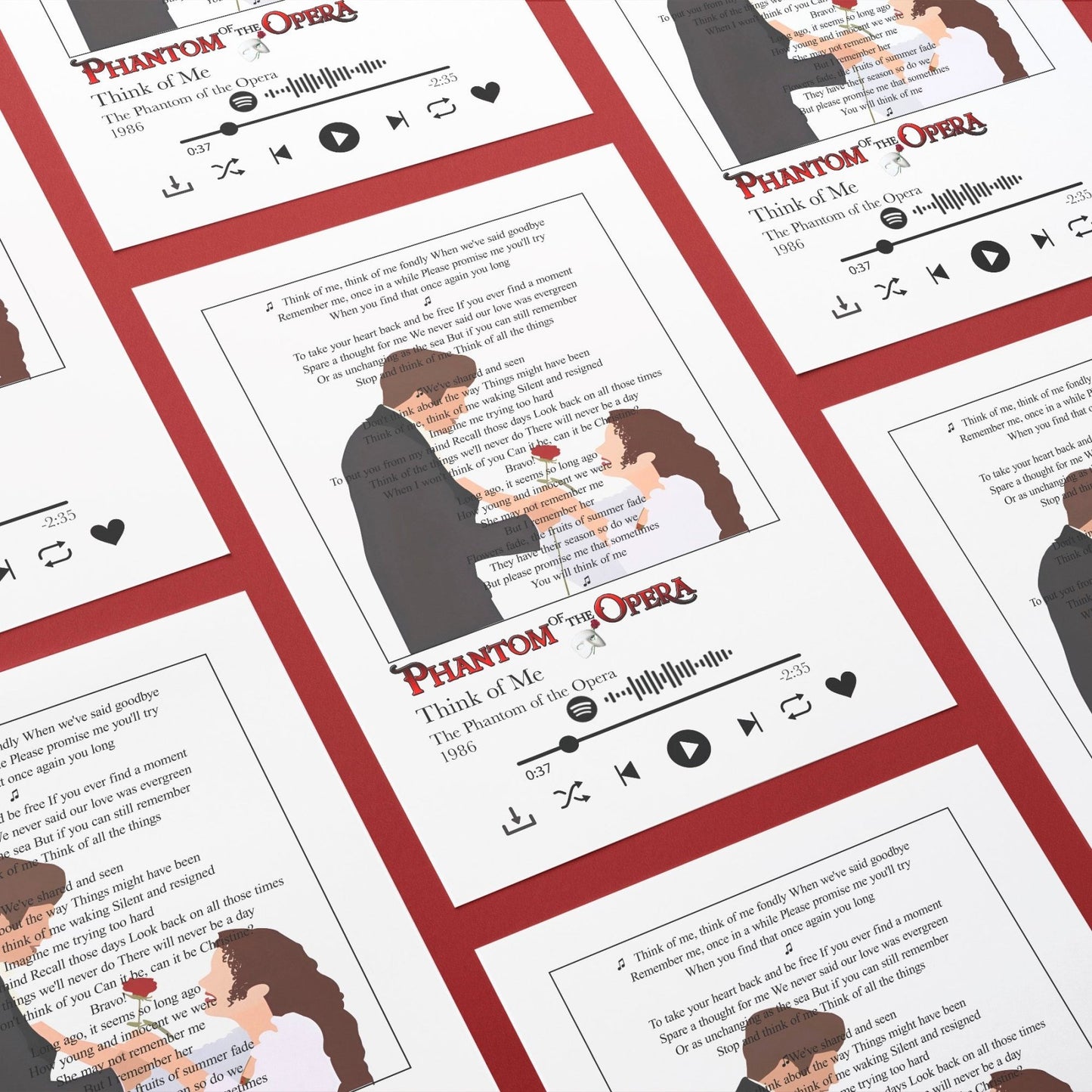 The Phantom Of The Opera - Think of Me Prints - 98types