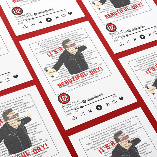 U2 - Beautiful Day Prints - 98types