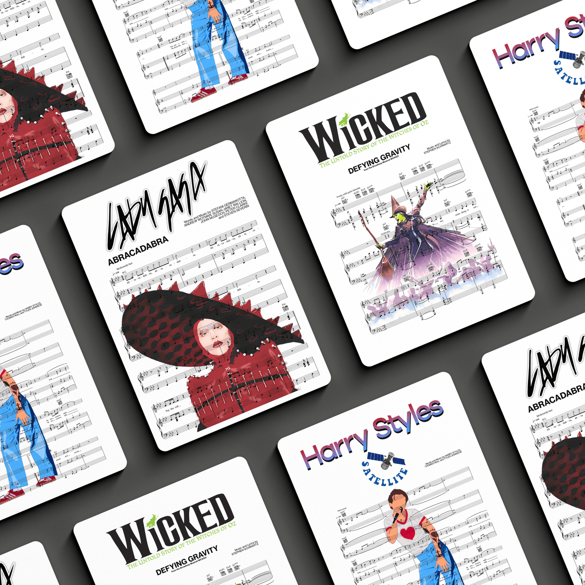 Custom Your Own Score Poster - 98 Types Studiosweet music