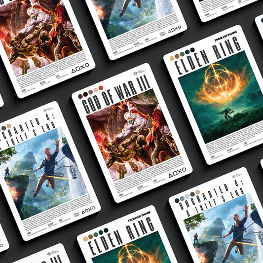 Customised video game poster personalised gift art print UK 98 types