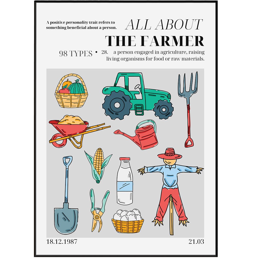 The Farmer Personality Poster - 98types