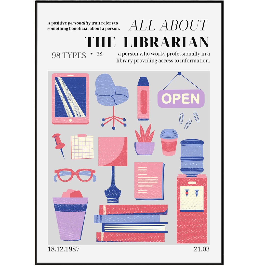 The Librarian Personality Poster - 98types