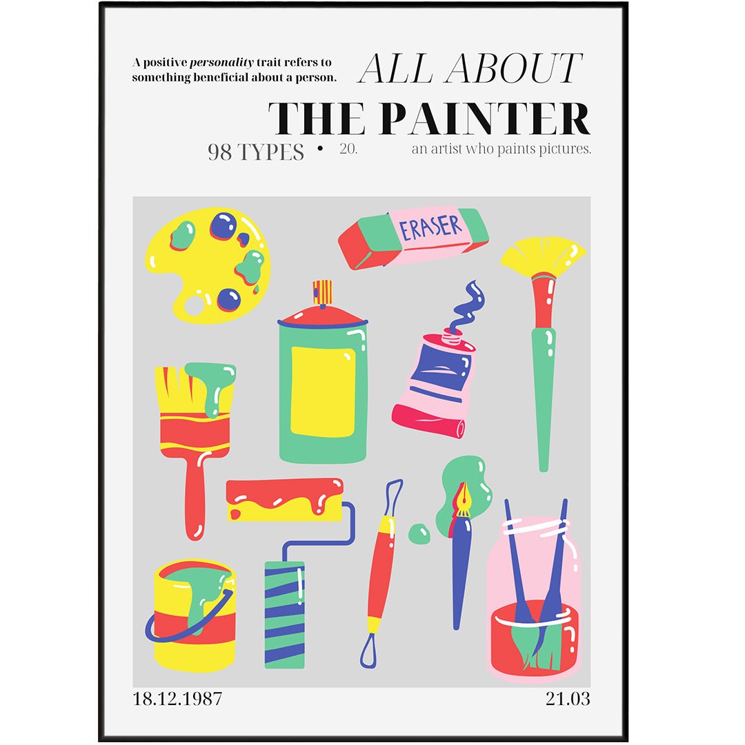 The Painter Personality Poster - 98types