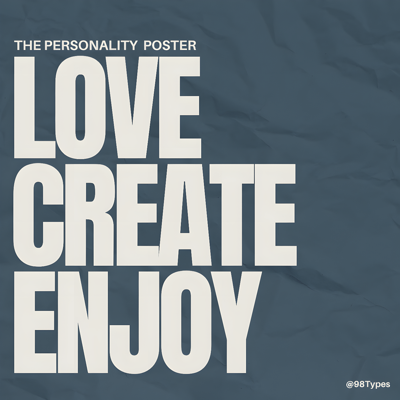 The Photographer Personality Poster - 98types