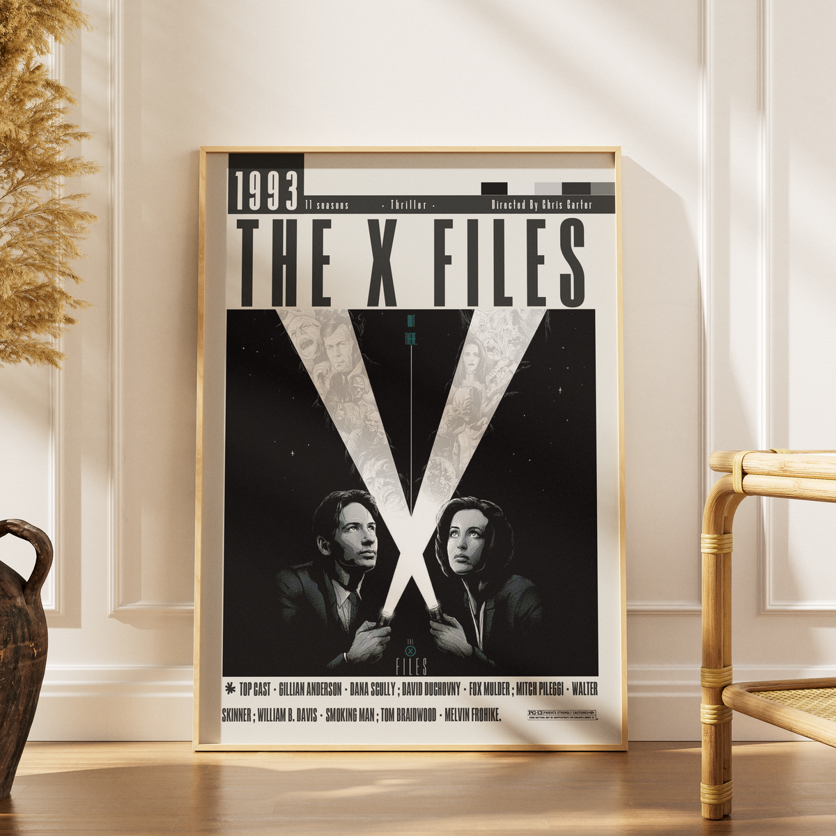 The X-Files TV Show Poster | Minimalist Wall Art Print UK - 98 Types Studio